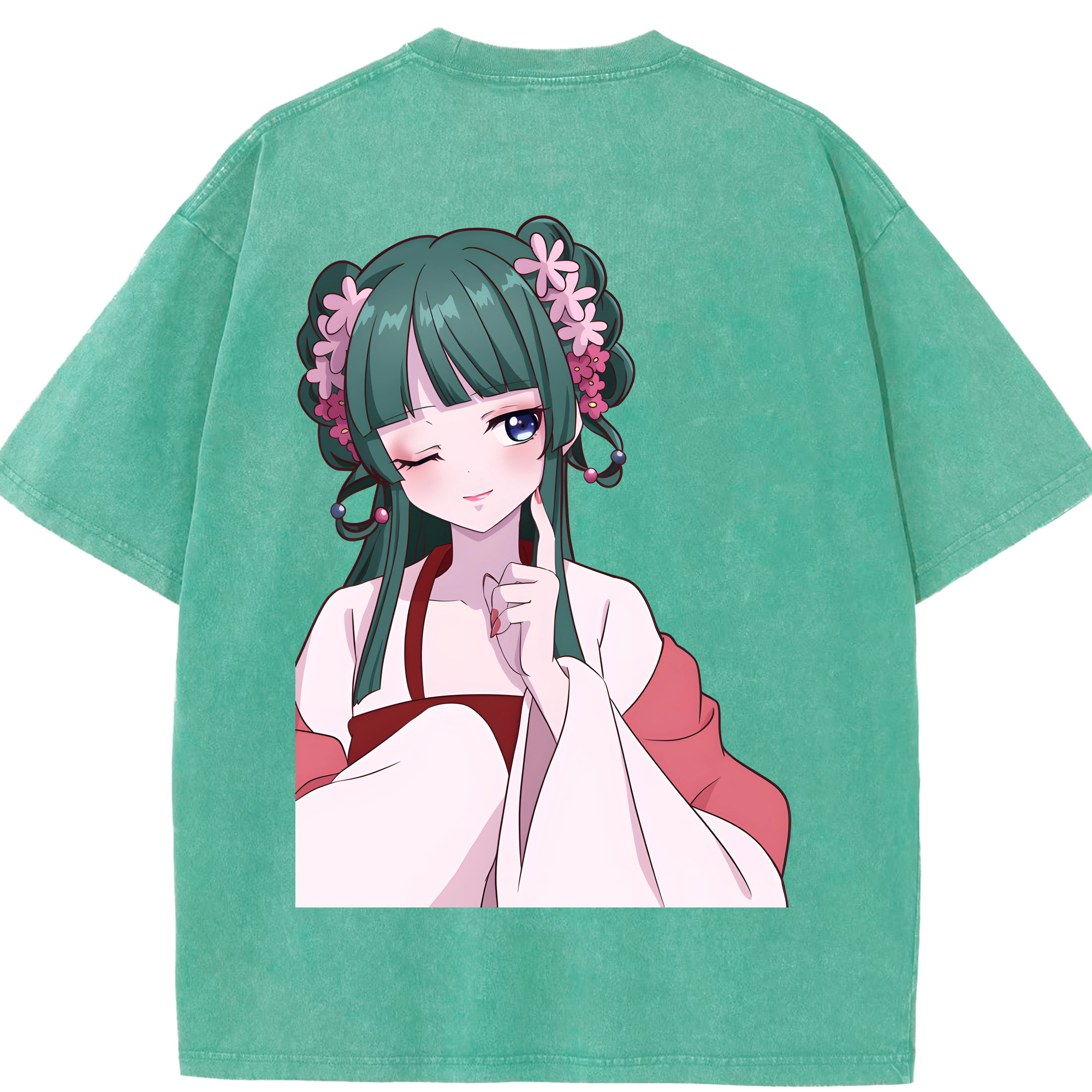 （画像用） 薬屋のひとりごと The Apothecary Diaries 綿100% ヴィンテージ風 半袖Tシャツ（背面プリント）